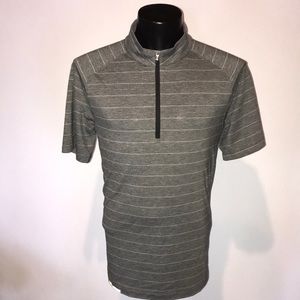 Lululemon Grey Quarter Zip Short Sleeve